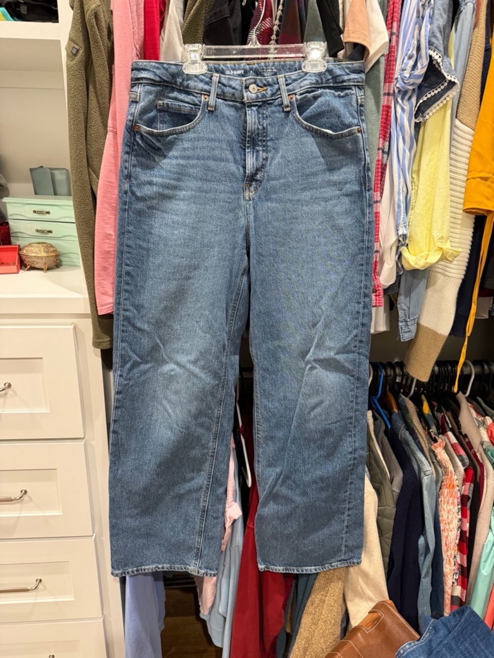 Old Navy Women's Wide Leg Blue Jeans